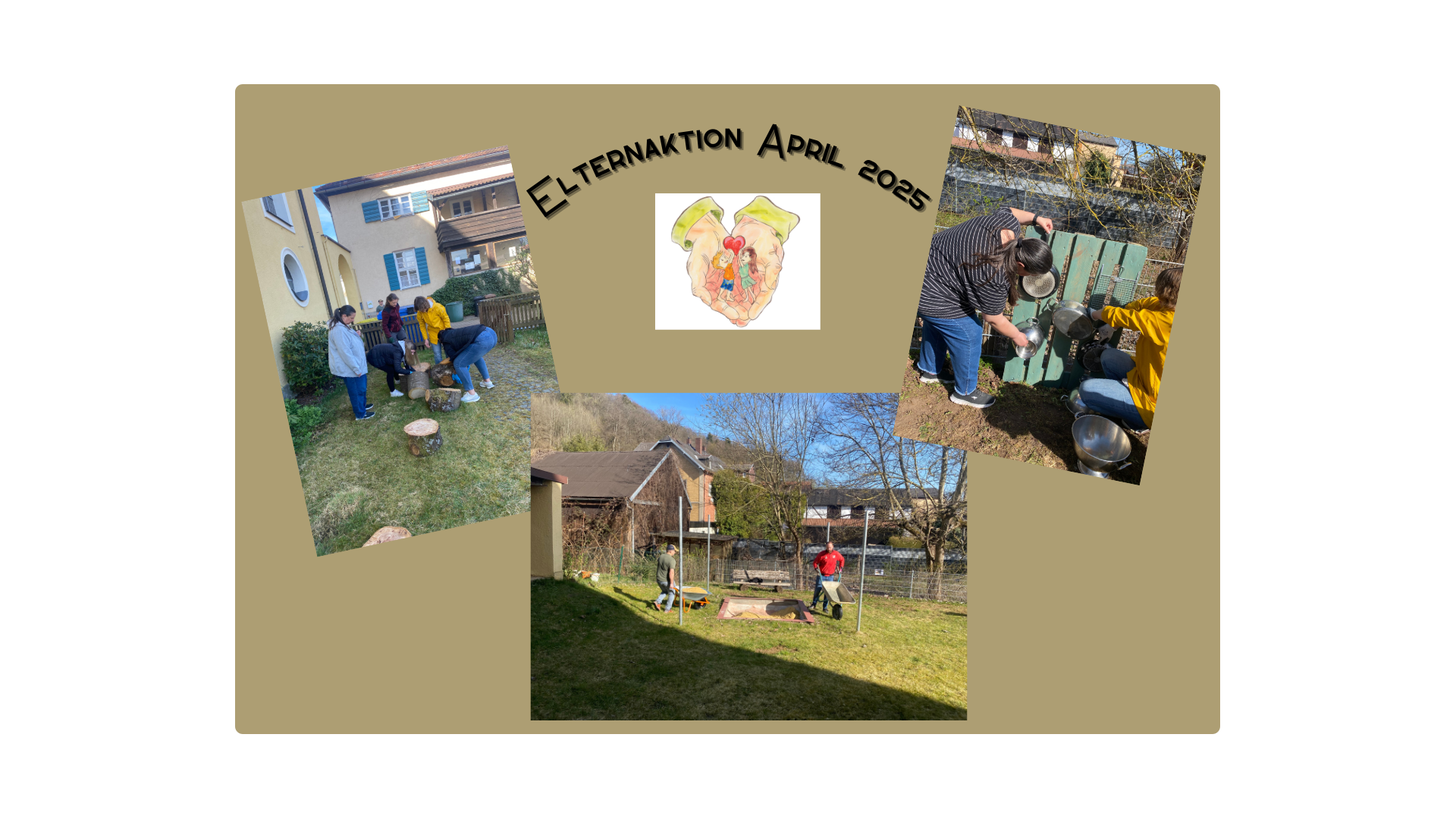 Helfer der Gartenaktion im Spatzennest